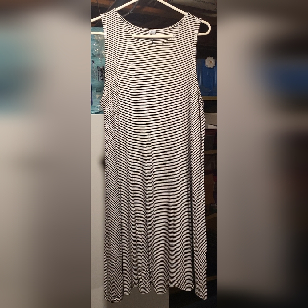 Sleeveless Striped Dress